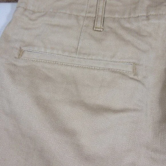 JCrew mens solid khaki raw hem buttonfly chino shorts 34 EUC - Picture 7 of 7
